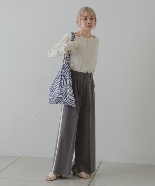 「Kastane」 長袖カットソー FREE ブルー レディース_画像4