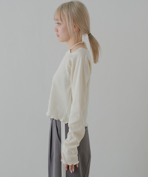 「Kastane」 長袖カットソー FREE ブルー レディース_画像7