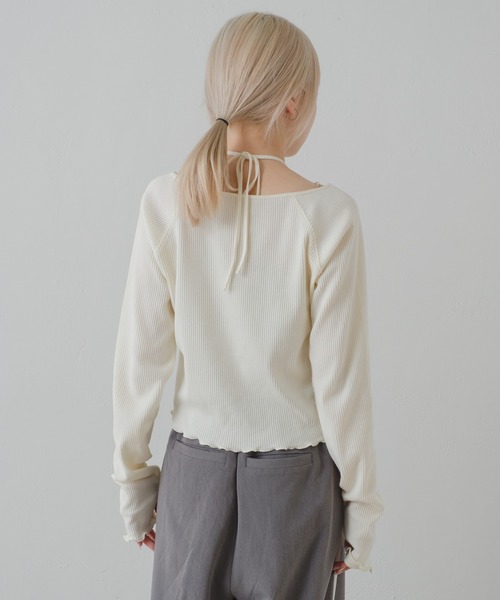 「Kastane」 長袖カットソー FREE ブルー レディース_画像8