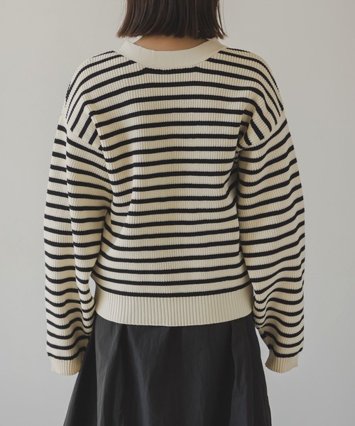 「rectangle」 ニットカーディガン FREE ホワイト レディース_画像3