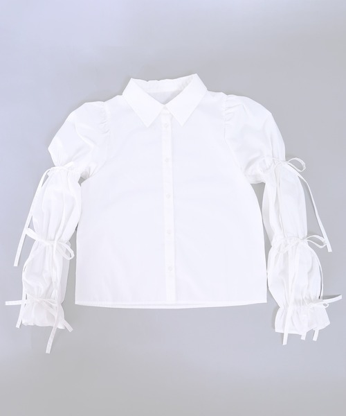 「WC」 「philly」長袖ブラウス FREE ホワイト レディース_画像9