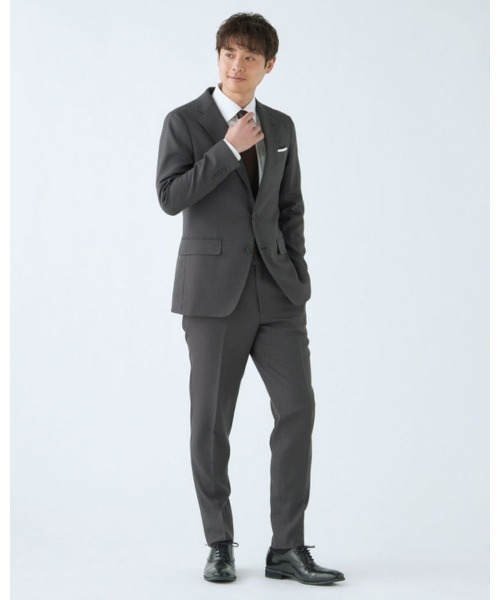 「SUIT SELECT」 セットアップ A6 チャコールグレー メンズ