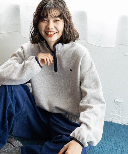 「POLO BCS」 長袖カットソー MEDIUM ネイビー レディース_画像5