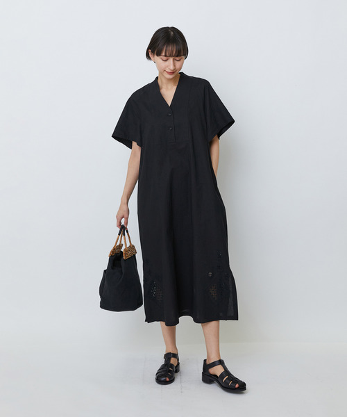 【新品】LOISIR 刺繍ワンピース LOISIR ワンピース オリジナル柄刺繍ワンピース : ZOZOTOWN Yahoo!店