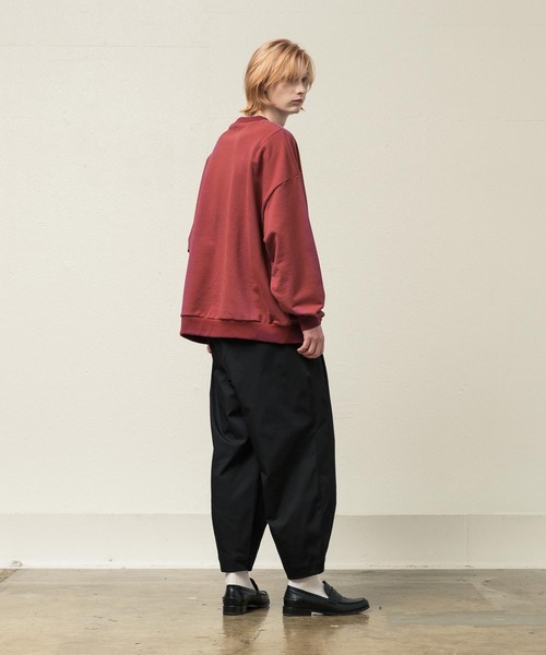「SLICK」 スウェットカットソー 1 レッド メンズ_画像2