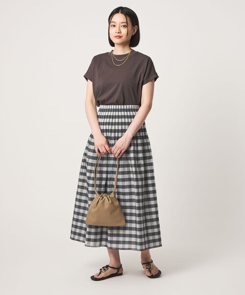 スカート チェック×ストライプ リバーシブルスカート 「A DAY IN THE LIFE」の画像