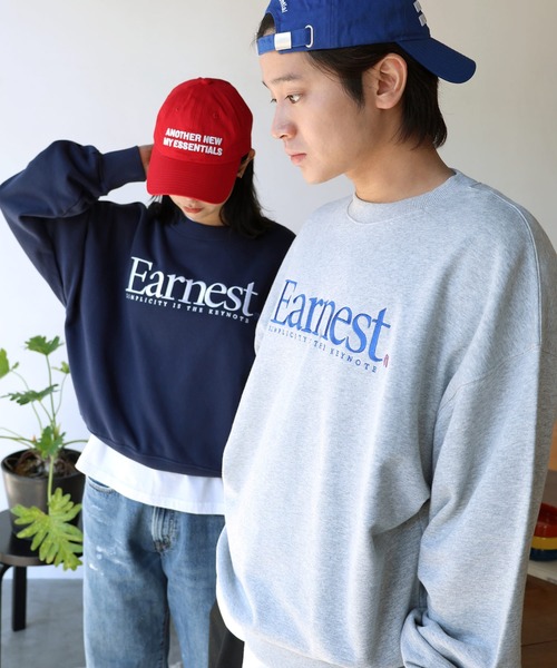 「ANME」 スウェットカットソー X-LARGE オートミール レディース_画像2