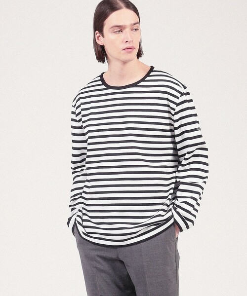 「Le Minor」 長袖Tシャツ 1 ブルー系その他 メンズの画像
