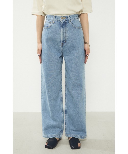 「BLACK BY MOUSSY」 デニムパンツ 26inch ブルー レディース_画像4
