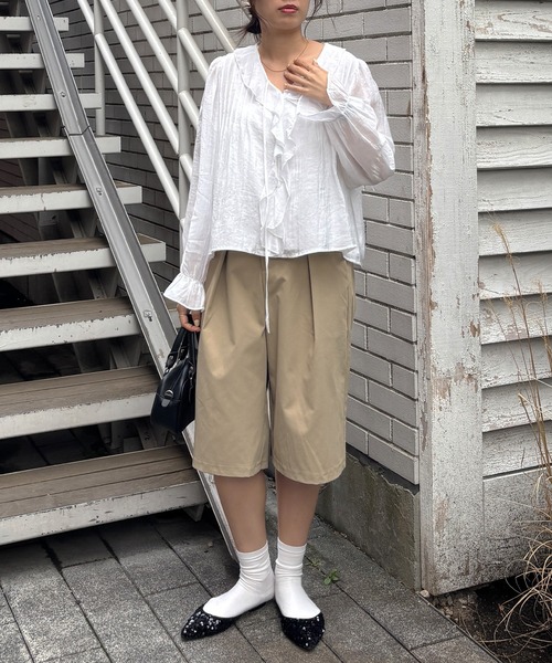 I-SOOK（アイスー） ワイドパンツ ハーフパンツ パンツ 短パン 「ISOOK