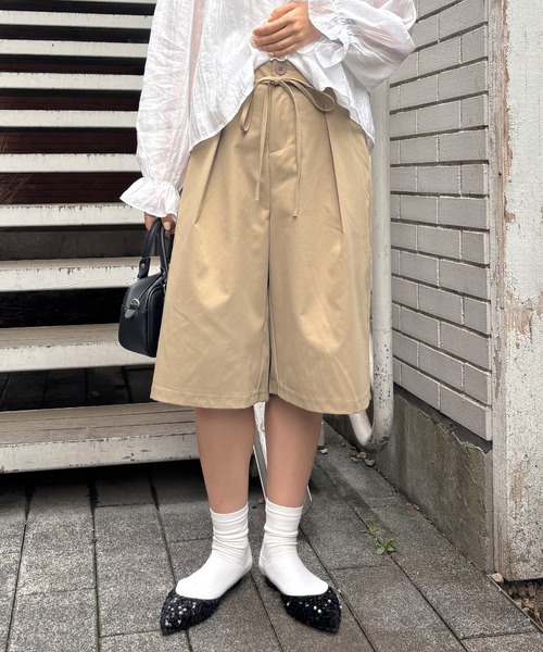 I-SOOK（アイスー） ワイドパンツ ハーフパンツ パンツ 短パン 「ISOOK