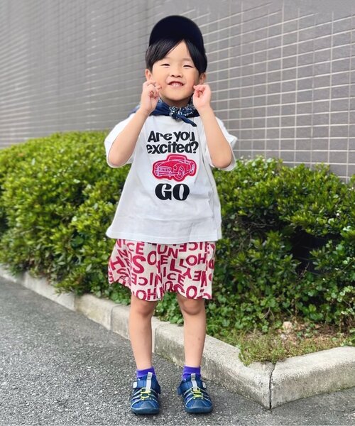 プリーツプリーズ ブラック×ホワイト系 水玉 短パン ハーフパンツ