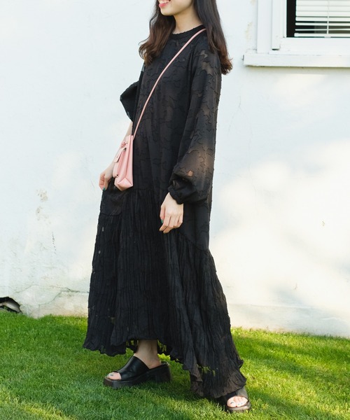 「Kastane」 長袖ワンピース 0 アイボリー レディース_画像3