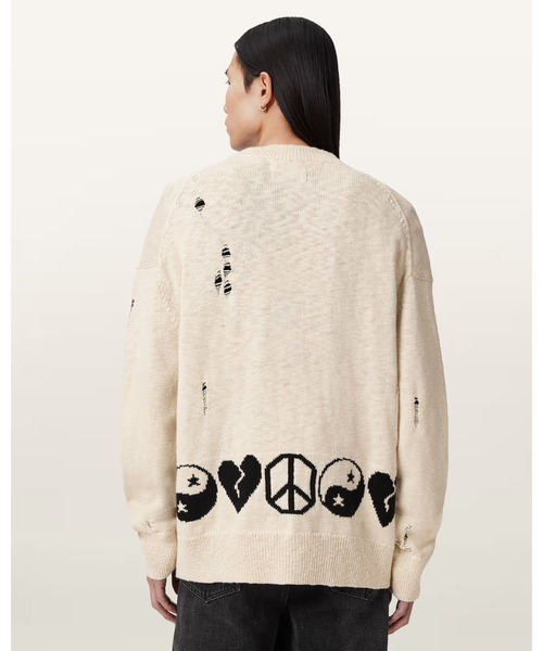 カーディガン TABUA OVERSIZED JACQUARD CARDIGAN | TABUA オーバーサイズ ジャカード カーディガン メンズの画像