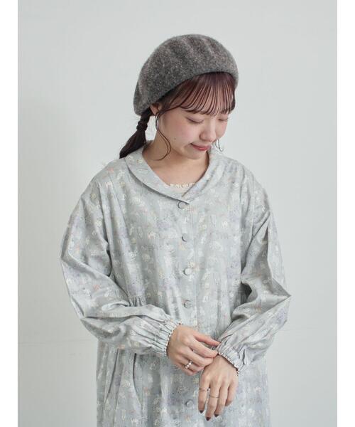 「TSUHARU by Samansa Mos2」 長袖ワンピース F シルバーグレー レディース_画像3