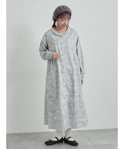 「TSUHARU by Samansa Mos2」 長袖ワンピース F シルバーグレー レディース_画像5
