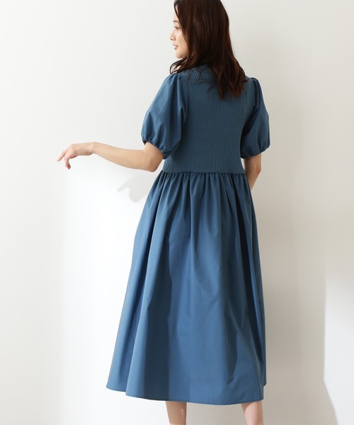 「N.(N. Natural Beauty Basic)」 ドッキングワンピース MEDIUM ネイビー レディース_画像4
