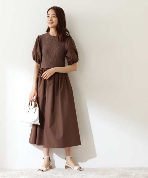 「N.(N. Natural Beauty Basic)」 ドッキングワンピース MEDIUM ネイビー レディース_画像7