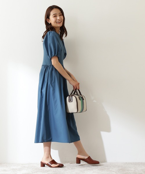 「N.(N. Natural Beauty Basic)」 ドッキングワンピース MEDIUM ネイビー レディース_画像8