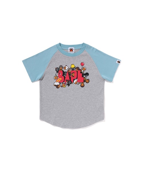 A BATHING APE（アベイシングエイプ） tシャツ BABY MILO MIX BAPE TEE