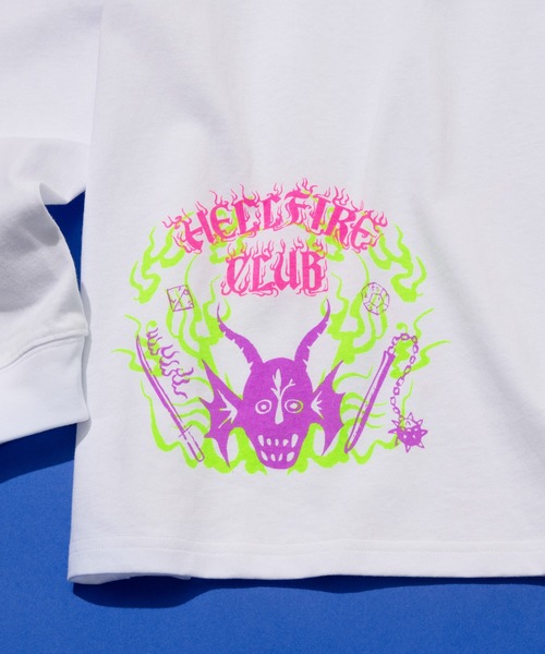 【本日限定】STRANGER THINGS × .ENDRECHERI.　シャツ ENDRECHERI. 長袖Tシャツ「stranger thingsコラボ」 M ホワイト メンズ