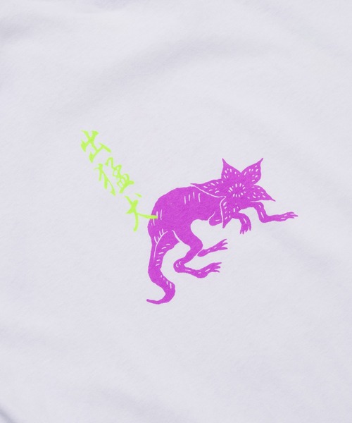 ENDRECHERI. 長袖Tシャツ「stranger thingsコラボ」 M ホワイト メンズ