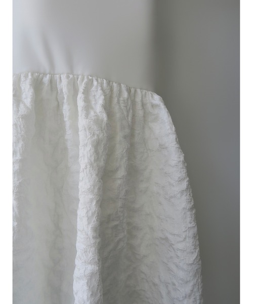 ワンピース off shoulder jacquard maxi dress