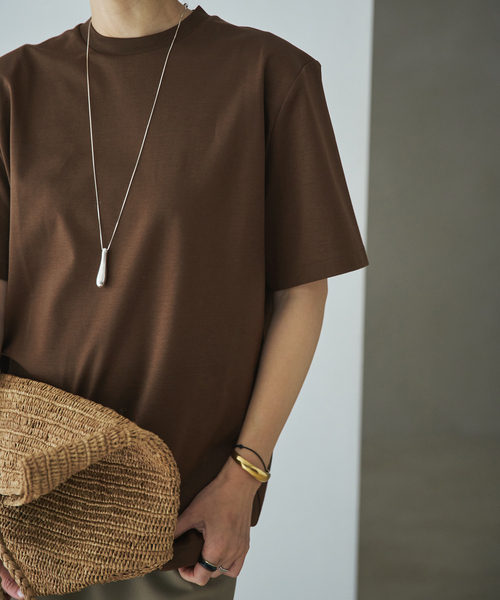 plage（プラージュ） tシャツ 半袖 Power Shoulder Tee レディース
