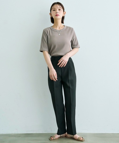 「mil」 スラックス - サンドベージュ レディース_画像5