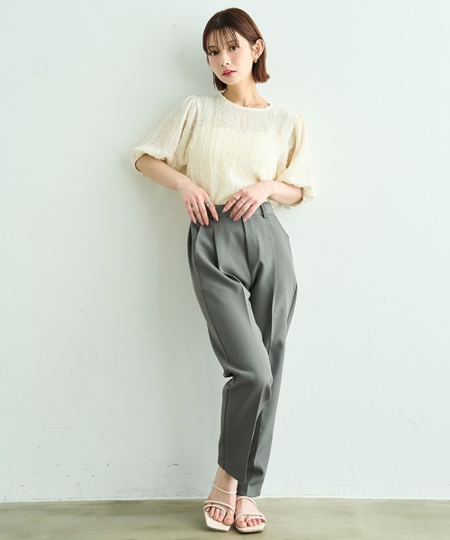 「mil」 スラックス - サンドベージュ レディース_画像6
