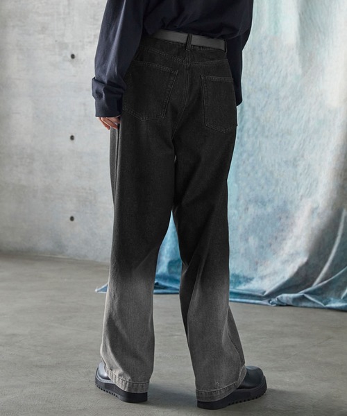 「SERACE」 デニムパンツ L ブラック メンズ_画像8