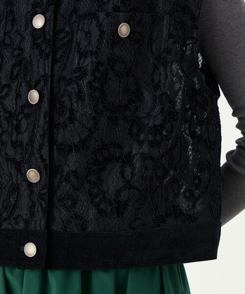 ballsey TOMORROWLANDレース ベスト ジレ36 Ballsey（ボールジィ） ベスト ジレ モールレースボンディング