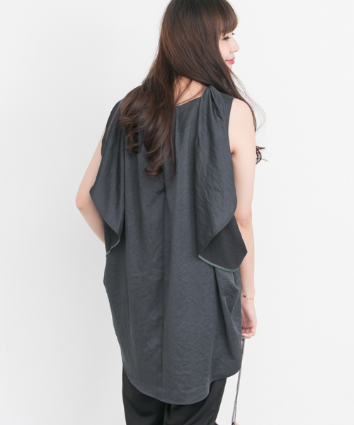 newans 新品未使用品　2wayケープ付きブラウス ブラウス シャツ 2WAYケープブラウス∴ レディース : ZOZOTOWN