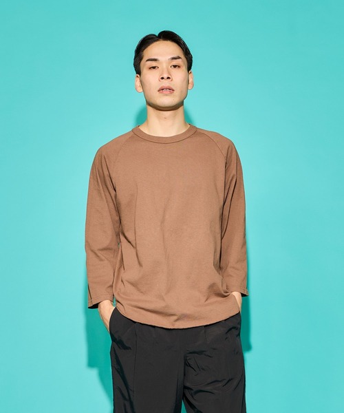 WALLA SPORT tシャツ 3/4 BASEBALL TEE SOLID / ベースボールT