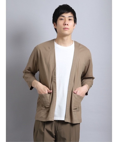 アンサンブル エムエフエディトリアルメンズ/m.f.editorial:MEN 7分袖カーディガン&半袖Tシャツ アンサンブル