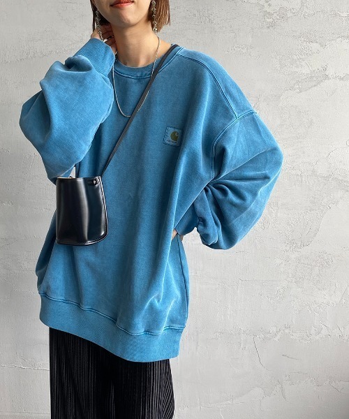Carhartt 水色 クルーネック トレーナー