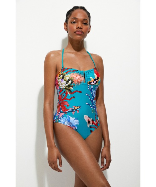Desigual 水着 ハートカット ワンピース水着 : ZOZOTOWN Yahoo