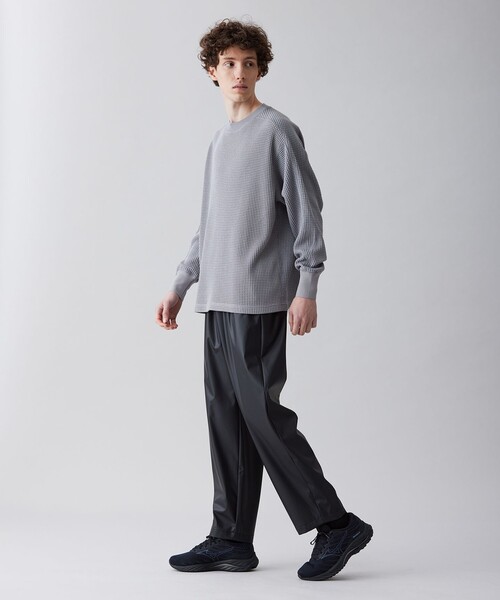 UNFILO（アンフィーロ） パンツ 「ストレッチ」レザーライク ワイド