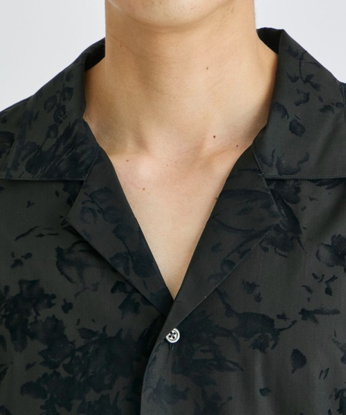 JUHA シャツ ブラウス 【JUHA/ユハ】FLOWER FLOCKEY S/S SHIRT 