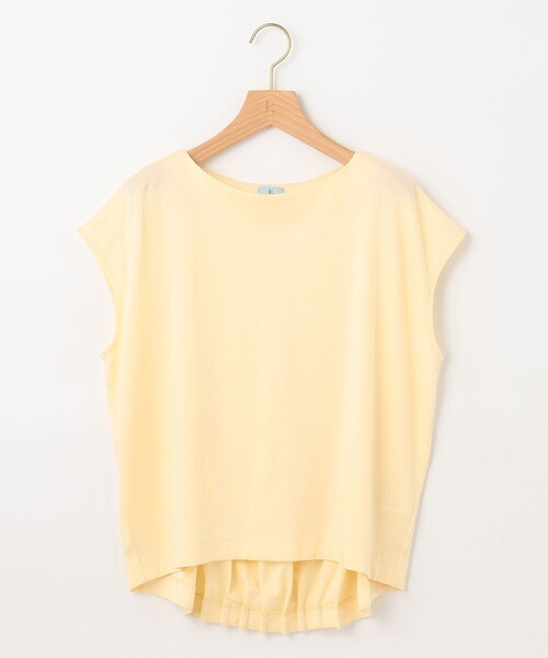 tシャツ 「洗える」シルケットポンチ ラウンドネックカットソー レディース 組曲 tシャツ 「洗える」シルケットポンチ ラウンドネック