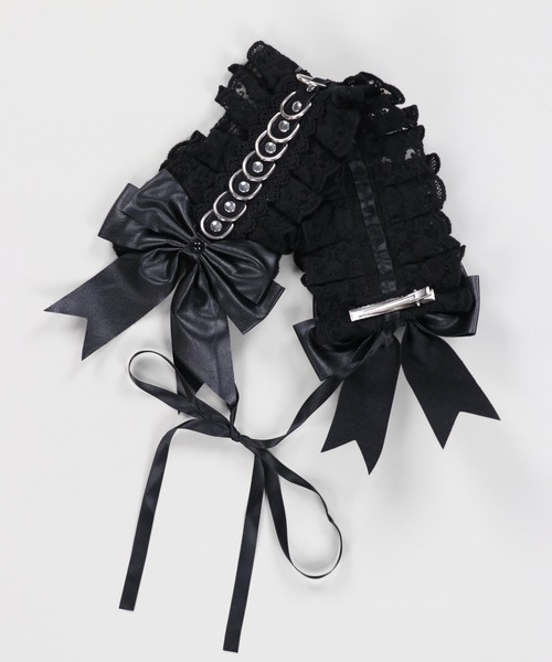 リボンレースヘッドドレス リボンレース ヘッドドレス（バレッタ/ヘアクリップ）｜SPINNS