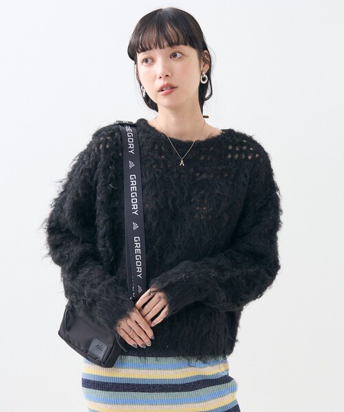 ニット セーター 透かし フェザー ニットプルオーバー レディース | FREAK'S STORE | 18