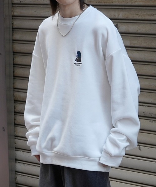 wee9sビッグシルエットスウェット　裏毛　クリーム色 wee9sビッグシルエットスウェット 裏毛 クリーム色 wee9s