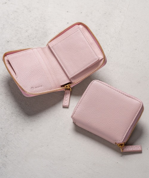miu miu 24春夏 折り財布 ラウンドファスナーウォレット 本革 RFID 二つ折り財布 財布 レディース ミニ財布 ツートンカラー 本革 革