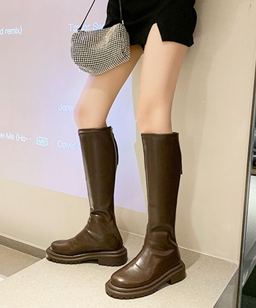Amazon | [BAGAD] ロングブーツ ニーハイブーツ ハイヒール