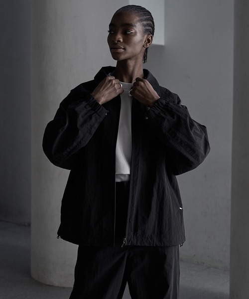 CALLNE ナイロンショートブルゾン CALLNE ブルゾン アウター 「CALLNE」Nylon Tech Highneck Short