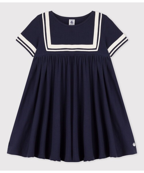 PETIT BATEAU ワンピース ネイビーワンピース キッズ 子供服