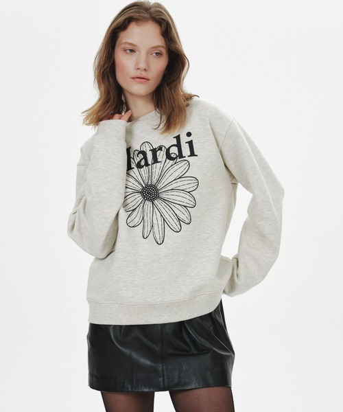 Mardi Mercredi グレー トレーナー Mardi Mercredi（マルディメクルディ） トレーナー スウェット