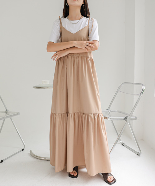 試着のみ★ ティアードキャミワンピース ワンピース ティアードキャミワンピース : ZOZOTOWN Yahoo!店