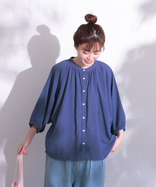 soulberry シャツ　チロリアン　オーバーシャツ　soulberry 長袖 soulberry ブラウス シャツ soulberryのナツシャツ レディース